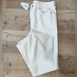 American Eagle Outfitters Women's High Rise Cream Jeans